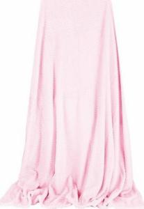 Springos Narzuta na łóżko, pled 70x160cm tłoczony, dwustronny koc na kanapę różowy UNIWERSALNY 10