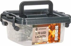Lampki choinkowe Springos 120 LED białe ciepłe 2