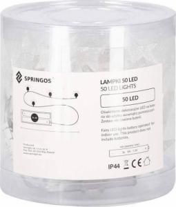 Lampki choinkowe Springos 50 LED białe ciepłe 8