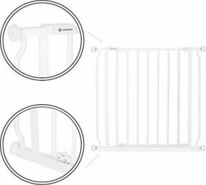 Springos Bramka zabezpieczająca rozporowa do 118cm biała UNIWERSALNY 5