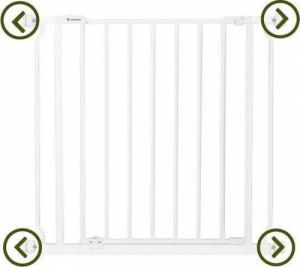 Springos Bramka zabezpieczająca rozporowa do 118cm biała UNIWERSALNY 10