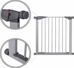 Springos Bramka zabezpieczająca rozporowa do 84cm szara UNIWERSALNY 4
