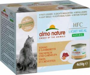Almo Nature Almo Nature HFC Natural Light Meal tuńczyk i krewetki 4x50g 1