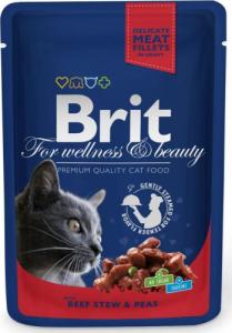 Brit Brit Premium Adult Gulasz Wołowy i Groszek 24x100g 2
