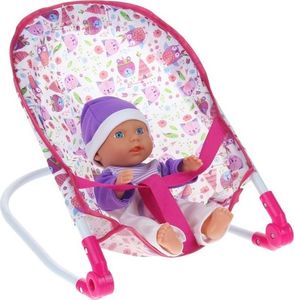 NoboKids Zestaw Lalka Bobas Łóżeczko Bujak Wózek Akcesoria 11
