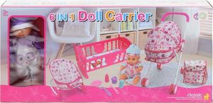 NoboKids Zestaw Lalka Bobas Łóżeczko Bujak Wózek Akcesoria 15