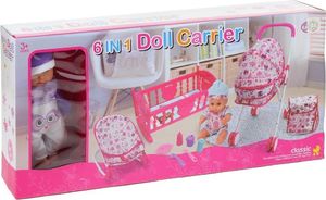 NoboKids Zestaw Lalka Bobas Łóżeczko Bujak Wózek Akcesoria 16