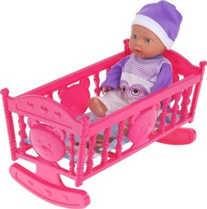 NoboKids Zestaw Lalka Bobas Łóżeczko Bujak Wózek Akcesoria 2