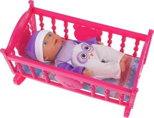 NoboKids Zestaw Lalka Bobas Łóżeczko Bujak Wózek Akcesoria 3