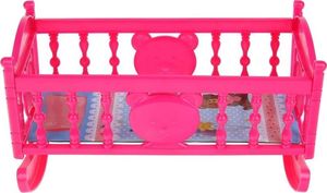 NoboKids Zestaw Lalka Bobas Łóżeczko Bujak Wózek Akcesoria 4