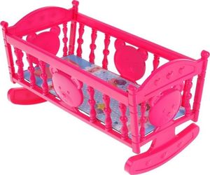 NoboKids Zestaw Lalka Bobas Łóżeczko Bujak Wózek Akcesoria 5