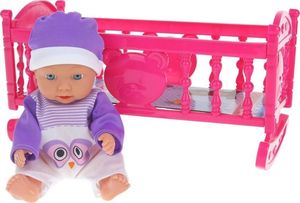 NoboKids Zestaw Lalka Bobas Łóżeczko Bujak Wózek Akcesoria 6