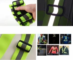 Hurtel Szelki odblaskowe regulowane kamizelka odblaskowa na rower motor do biegania żółty Uniwersalny 3