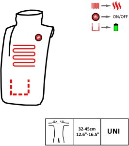 Glovii GA2M Ogrzewany ocieplacz na szyję zasilany powerbankiem 6