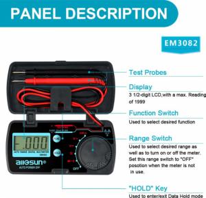 Allsun Automatyczny miernik kieszonkowy w futerale 4