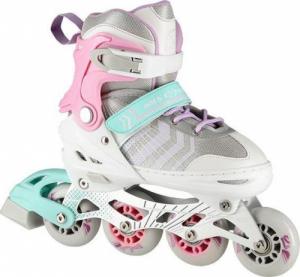 Rolki Nils Extreme NH18192 z wymienną płozą regulowane białe r. 39-43 3