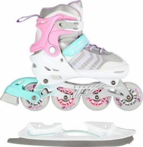 Rolki Nils Extreme NH18192 z wymienną płozą regulowane białe r. 39-43 9