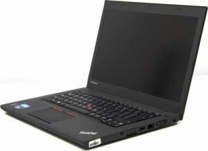 Laptop Lenovo ThinkPad T450 i5-5300U 8GB 256GB SSD 14" 1920x1080 IPS Windows 10 Pro Klasa A+ 4
