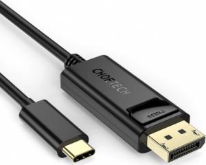 Kabel USB Choetech USB-C - DisplayPort 1.8 m Czarny (6971824971569) 1