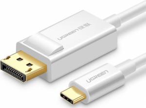 Kabel USB Ugreen USB-C - DisplayPort 1.5 m Biały (6957303844203) 1