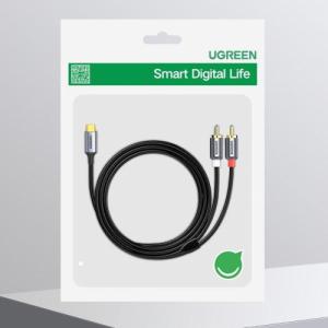Kabel USB Ugreen USB-C - RCA 1.5 m Szary (UGR1184BLK) 4