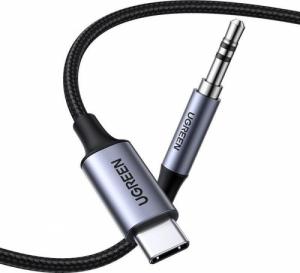 Kabel USB Ugreen USB-C - mini Jack 3.5 mm 1 m Czarny (UGR1190BLK) 2