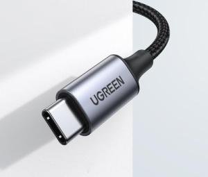Kabel USB Ugreen USB-C - mini Jack 3.5 mm 1 m Czarny (UGR1190BLK) 3