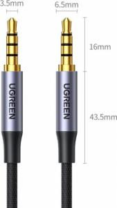 Kabel Ugreen Jack 3.5mm - Jack 3.5mm 3m czarny (UGR1186BLK) 9