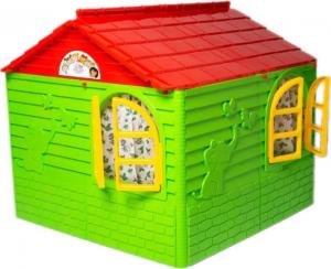 Doloni Domek dla dzieci  z okiennicami zielony 1