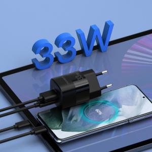 Ładowarka Choetech 1x USB-A 1x USB-C 4.5 A (6932112101518) 4