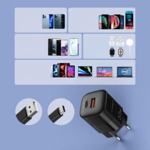Ładowarka Choetech 1x USB-A 1x USB-C 4.5 A (6932112101518) 6