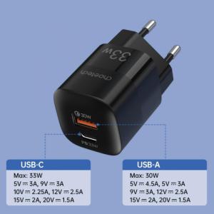 Ładowarka Choetech 1x USB-A 1x USB-C 4.5 A (6932112101518) 8