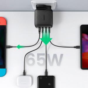 Ładowarka Ugreen CD224 1x USB-A 3x USB-C  (6957303878192) 4