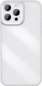 Baseus Baseus Crystal Phone Case pancerne etui do iPhone 13 Pro Max z żelową ramką szary (ARJT000513) 1