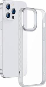 Baseus Baseus Crystal Phone Case pancerne etui do iPhone 13 Pro Max z żelową ramką szary (ARJT000513) 2