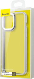 Baseus Baseus Crystal Phone Case pancerne etui do iPhone 13 Pro Max z żelową ramką szary (ARJT000513) 8