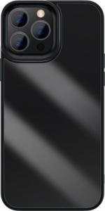 Baseus Baseus Crystal Phone Case pancerne etui do iPhone 13 Pro Max z żelową ramką czarny (ARJT000201) 1