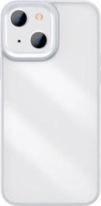 Baseus Baseus Crystal Phone Case pancerne etui do iPhone 13 z żelową ramką szary (ARJT000313) 1