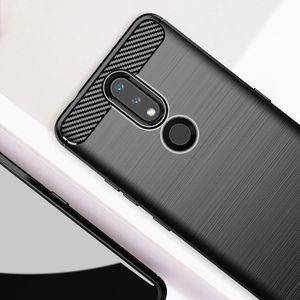 Hurtel Carbon Case elastyczne etui pokrowiec Nokia 2.4 czarny 3