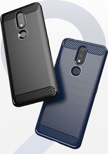 Hurtel Carbon Case elastyczne etui pokrowiec Nokia 2.4 czarny 7