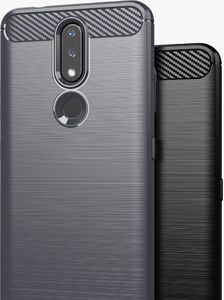 Hurtel Carbon Case elastyczne etui pokrowiec Nokia 2.4 czarny 9