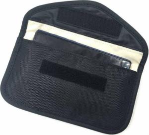 Hurtel Etui antykradzieżowe na klucze samochodowe telefon blokujące fale radiowe Faraday Box klatka Faradaya 20 cm x 11 cm czarny 11