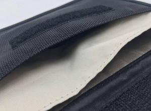 Hurtel Etui antykradzieżowe na klucze samochodowe telefon blokujące fale radiowe Faraday Box klatka Faradaya 20 cm x 11 cm czarny 12