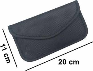 Hurtel Etui antykradzieżowe na klucze samochodowe telefon blokujące fale radiowe Faraday Box klatka Faradaya 20 cm x 11 cm czarny 14