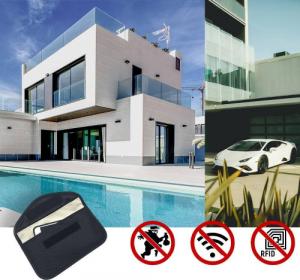 Hurtel Etui antykradzieżowe na klucze samochodowe telefon blokujące fale radiowe Faraday Box klatka Faradaya 20 cm x 11 cm czarny 16