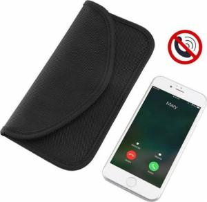 Hurtel Etui antykradzieżowe na klucze samochodowe telefon blokujące fale radiowe Faraday Box klatka Faradaya 20 cm x 11 cm czarny 9