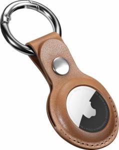 iCarer iCarer Leather Nappa etui z naturalnej skóry do AirTag brązowy (WMAT01-BN) 1