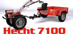 Glebogryzarka Hecht HECHT 7100 S GLEBOGRYZARKA SPALINOWA OGRODOWA KULTYWATOR CIĄGNIK DZIK TRAKTOREK Z KOŁAMI 7KM / 104CM 14