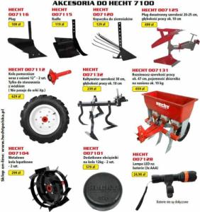 Glebogryzarka Hecht HECHT 7100 S GLEBOGRYZARKA SPALINOWA OGRODOWA KULTYWATOR CIĄGNIK DZIK TRAKTOREK Z KOŁAMI 7KM / 104CM 16