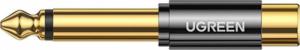 Adapter AV Ugreen Jack 6.3mm - RCA (Cinch) czarny (AV169) 2